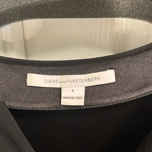 Diane von Furstenburg Kora Sheath Dress Black Size Large - Picture 4 of 4